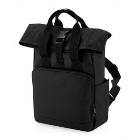 BagBase Recycled Mini Twin Handle Roll-Top Backpack