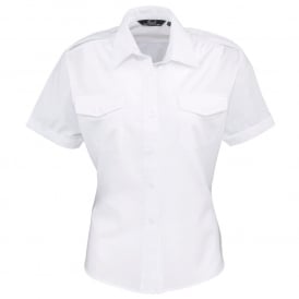 Workwear Ladies Short Sleeve Pilot Shirt